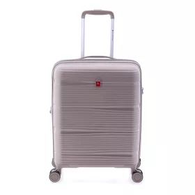    Gladiator Bionic pevný kryt béžový rozťahovací kufor 55 cm