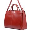  Monarchy Rosalina červená dámska kožená kabelka a taška cez rameno 34x24cm