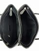  Monarchy: Evita dvojkomorová čierna dámska kožená kabelka s popruhom cez rameno 29 x 23 cm.