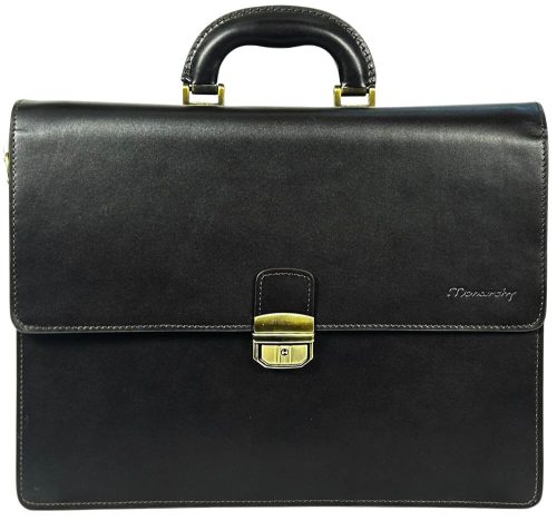  Čierna pánska aktovka Monarchy Paul 38,5 x 29 cm.