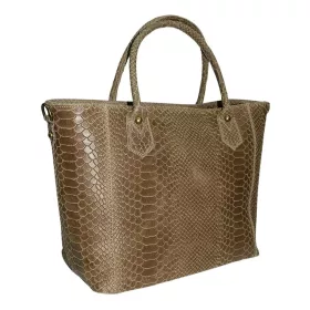  Maxmoda Nicci Talianska dámska svetlohnedá kroko kabelka