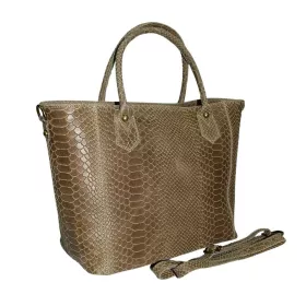  Maxmoda Nicci Talianska dámska svetlohnedá kroko kabelka