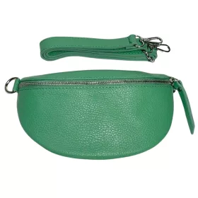    Maxmoda Aida Talianska dámska biela kožená kabelka na opasok, crossbody 22,5×14 cm