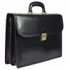 Maxmoda Talianska dvojkomorová pánska kožená aktovka 39 × 29 cm