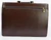  Maxmoda Talianska dvojkomorová tmavohnedá pánska kožená aktovka 40 x 29 cm.