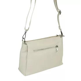    Maxmoda Cara malá dámska béžová kožená kabelka, taška cez rameno 27 × 17,5 cm