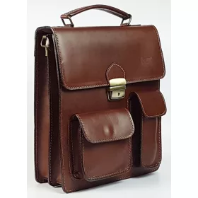    Pánska bočná taška z talianskej hovädzej kože Maxmoda 24,5 x 33,5 cm.