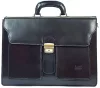  Maxmoda Talianska trojkomorová dvojvrecková pánska kožená aktovka 40 x 29 cm.