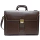  Maxmoda Talianska trojkomorová dvojvrecková pánska kožená aktovka 40 x 29 cm.