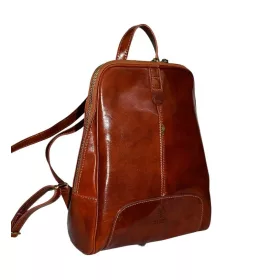  Dámsky kožený ruksak Maxmoda Lorin koňakovej farby