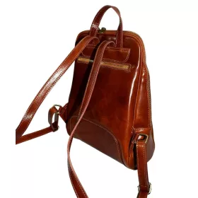  Dámsky kožený ruksak Maxmoda Lorin koňakovej farby
