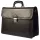 Maxmoda Talianska trojkomorová čierna pánska kožená aktovka 39 × 29 cm