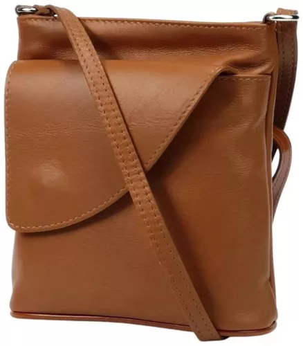  Maxmoda Nilla Talianska dámska koňaková kožená taška cez rameno, bočná taška