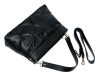  Maxmoda Azura Talianska dámska čierna kožená taška cez rameno, kabelka