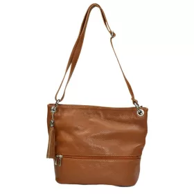    Maxmoda Nilla Talianska dámska koňaková kožená taška cez rameno, bočná taška