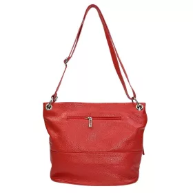    Maxmoda Nilla Talianska dámska červená kožená taška cez rameno, bočná taška