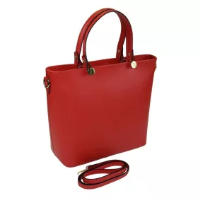    Maxmoda Agata Talianska červená dámska kožená kabelka s popruhom cez rameno