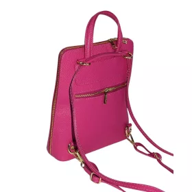  Dámsky kožený ruksak Maxmoda Cira magenta