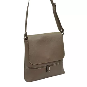    Maxmoda Bruna Talianska dámska béžová kožená kabelka, taška cez rameno