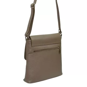    Maxmoda Bruna Talianska dámska béžová kožená kabelka, taška cez rameno