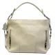  Talianska dámska béžová kožená kabelka cez rameno Maxmoda Divina