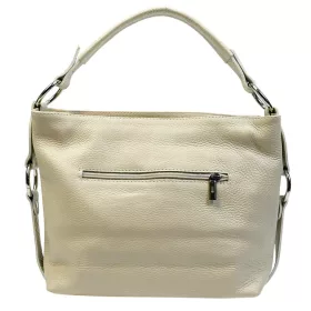    Talianska dámska béžová kožená kabelka cez rameno Maxmoda Divina