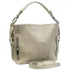  Talianska dámska béžová kožená kabelka cez rameno Maxmoda Divina