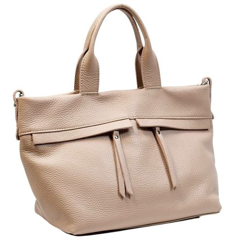  Maxmoda Mara Talianska dámska kabelka v púdrovej farbe 37 × 24 cm