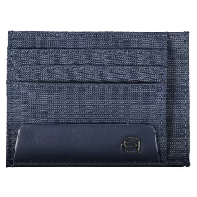    Piquadro tmavomodrá látková peňaženka, držiak na karty pre mužov 11 x 8 cm