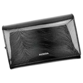    Dámska vzorovaná tmavošedá kožená peňaženka Patrizia, RFID 15 × 9,5 cm