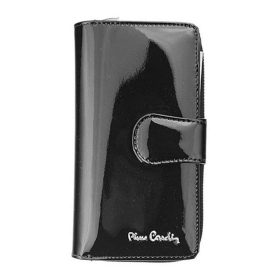    Čierna dámska kožená peňaženka Pierre Cardin 9,5 × 17 cm