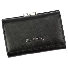    Pierre Cardin čierna dámska kožená peňaženka 12 × 8,5 cm