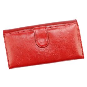    Pierre Cardin červená, dámska kožená peňaženka 19 × 10,5 cm