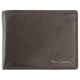    Pánska kožená peňaženka Pierre Cardin, tmavohnedá, 12 × 9,5 cm