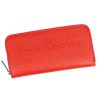  Pierre Cardin červená, dámska kožená peňaženka 19,5 × 9,5 cm