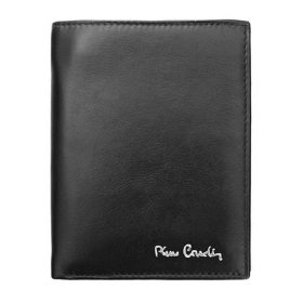    Pierre Cardin čierna, pánska kožená peňaženka, RFID 10 × 13 cm
