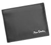  Pierre Cardin čierna pánska kožená peňaženka, RFID 12 × 9,5 cm