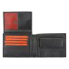  Pierre Cardin čierna pánska kožená peňaženka, RFID 12 × 9,5 cm