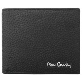    Pierre Cardin čierny kožený držiak na karty 10 × 7,5 cm