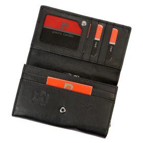    Pierre Cardin modrá dámska kožená peňaženka 16 × 9,5 cm