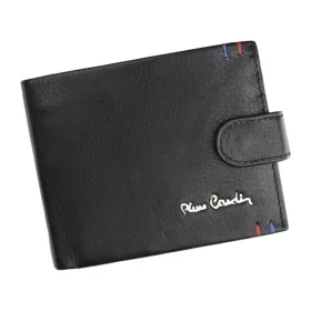    Pierre Cardin čierna pánska kožená peňaženka, RFID 12 × 9,5 cm