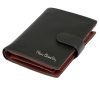  Pánska kožená peňaženka Pierre Cardin, čierna, RFID 10,5 × 13 cm