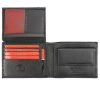  Pierre Cardin čierno-modrá pánska kožená peňaženka s RFID ochranou, 12,5 × 9,5 cm