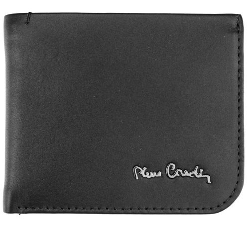 Pierre Cardin čierna pánska kožená peňaženka, 11 × 9 cm