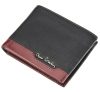  Pierre Cardin čierno-červená pánska kožená peňaženka s RFID ochranou, 12 × 9,5 cm