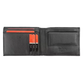    Pánska kožená peňaženka Pierre Cardin, čierno-modrá, RFID 12,5 × 9,5 cm