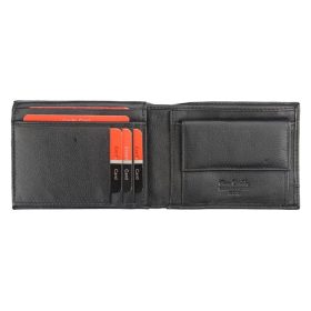    Pánska kožená peňaženka Pierre Cardin, čierno-červená, RFID 12,5 × 9,5 cm