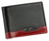  Pierre Cardin čierno-červená pánska kožená spona na peniaze dolárová peňaženka 11 × 9 cm