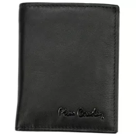    Pierre Cardin čierna, pánska kožená peňaženka, s RFID ochranou, 8 × 10 cm