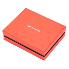    Pierre Cardin čierny kožený držiak na karty 10 × 7,5 cm